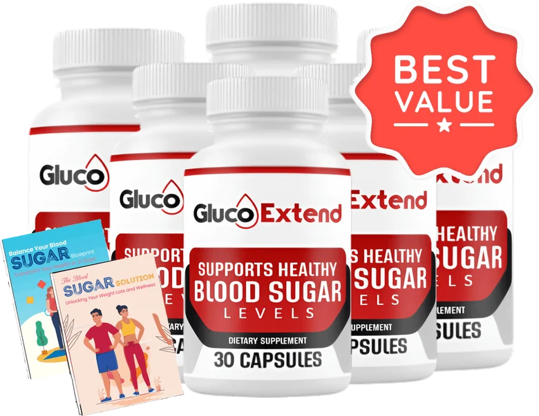 GlucoExtend six-bottle pack